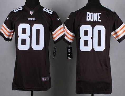 Youth Nike Cleveland Browns #80 Dwayne Bowe Brown Team Color Stitched NFL Jerseys