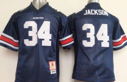 Youth Auburn Tigers #34 Bo Jackson Blue Stitched NCAA Jersey