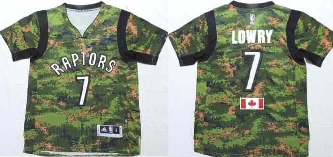 Toronto Raptors #7 Kyle Lowry Special Canadian Forces Fourth Jersey