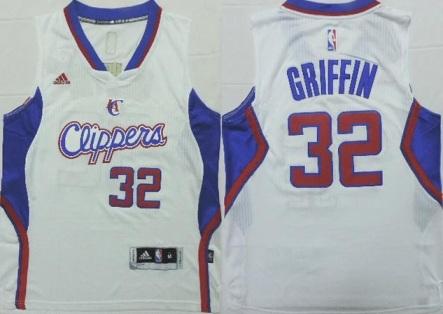 Youth Los Angeles Clippers #32 Blake Griffin White Revolution 30 Swingman NBA Jerseys New Style