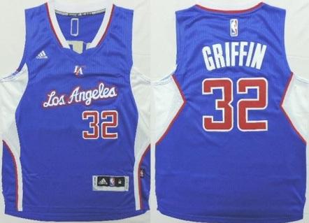 Youth Los Angeles Clippers #32 Blake Griffin Blue Revolution 30 Swingman NBA Jerseys New Style