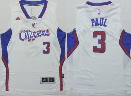 Youth Los Angeles Clippers #3 Chris Paul White Revolution 30 Swingman NBA Jerseys New Style