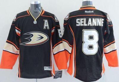 Anaheim Ducks #8 Teemu Selanne Black Third Stitched NHL Jersey