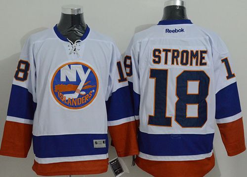 New York Islanders #18 Ryan Strome White Stitched NHL Jersey
