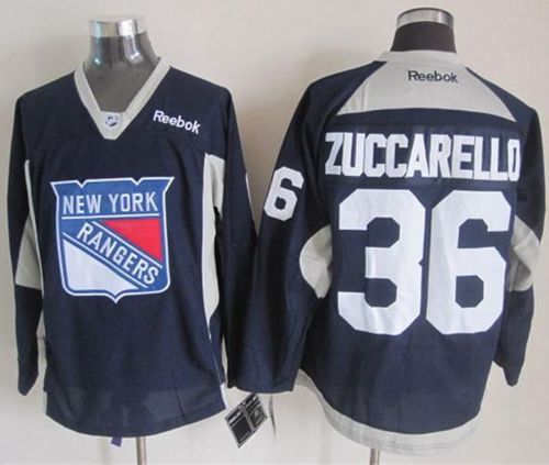 New York Rangers #36 Mats Zuccarello Navy Blue Practice Stitched NHL Jersey
