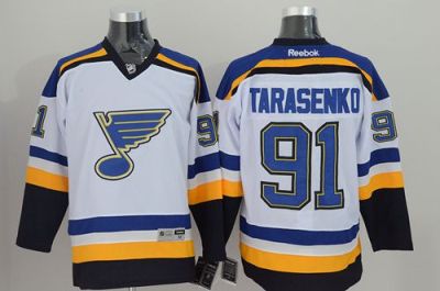 St. Louis Blues #91 Vladimir Tarasenko White Stitched NHL Jersey