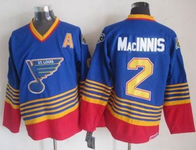 St. Louis Blues #2 Al MacInnis Light Blue Red CCM Throwback Stitched NHL Jersey St. Louis Blues #2 Al MacInnis Light Blue Red CCM Throwback Stitched NHL Jersey