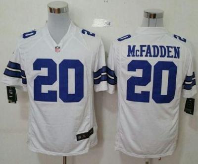 Nike Dallas Cowboys #20 Darren McFadden White Stitched NFL Game Jersey