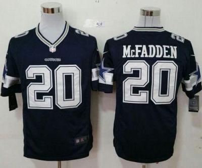 Nike Dallas Cowboys #20 Darren McFadden Navy Blue Stitched NFL Game Jersey