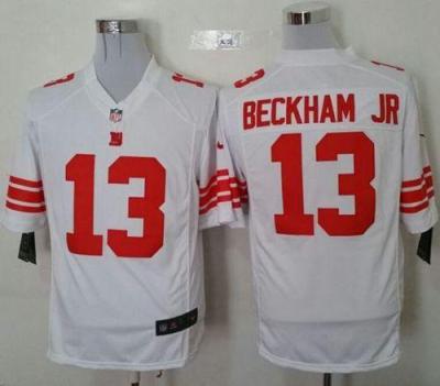 Nike New York Giants #13 Odell Beckham Jr White Stitched NFL Game Jersey