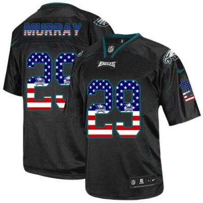 Nike Philadelphia Eagles #29 DeMarco Murray Black NFL Elite USA Flag Fashion Jersey
