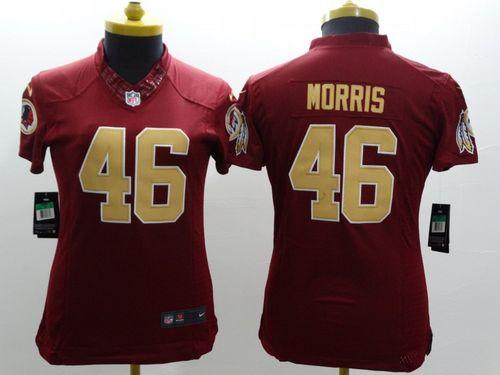 Women's Nike Washington Redskins #46 Alfred Morris Red Stitched NFL Limited Jersey