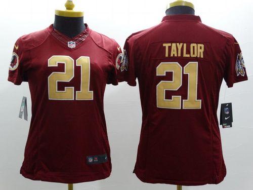 Women's Nike Washington Redskins #21 Sean Taylor Red Stitched NFL Limited Jersey