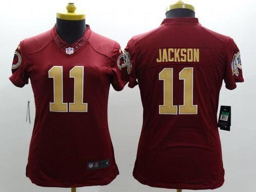 Women's Nike Washington Redskins #11 DeSean Jackson Red Stitched NFL Limited Jersey