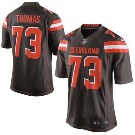 Nike Cleveland Browns #73 Joe Thomas Brown Men's Stitched NFL New Elite Jersey
