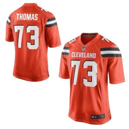 Nike Cleveland Browns #73 Joe Thomas Orange Men's Stitched NFL New Elite Jersey