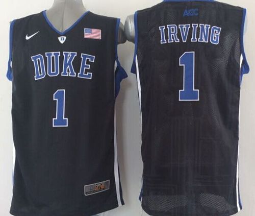 Duke Blue Devils #1 Kyrie Irving Black Basketball Stitched NCAA Jersey
