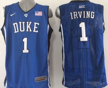 Duke Blue Devils #1 Kyrie Irving Blue Basketball Stitched NCAA Jersey