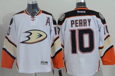 Anaheim Ducks #10 Corey Perry White Road Stitched NHL Jersey