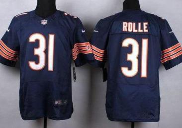 Nike Chicago Bears #31 Antrel Rolle Navy Blue Stitched NFL Elite Jersey