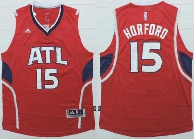Atlanta Hawks #15 Al Horford Red Revolution 30 Stitched NBA Jersey
