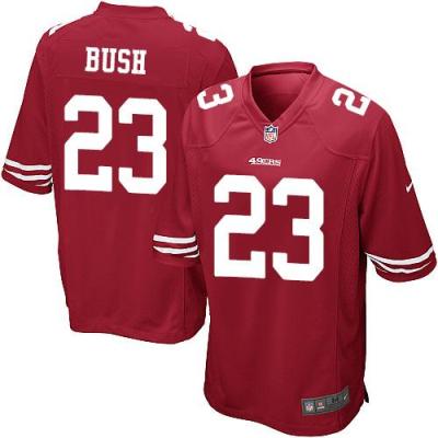 Youth Nike San Francisco 49ers #23 Reggie Bush Red Stitched NFL Jersey
