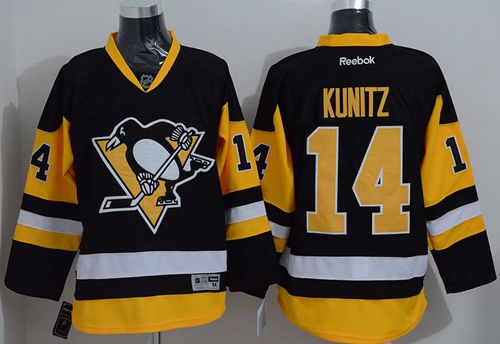 Pittsburgh Penguins #14 Chris Kunitz Black Alternate Stitched NHL Jersey