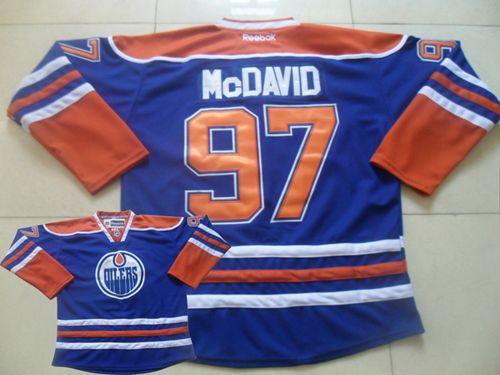 Edmonton Oilers #97 Connor McDavid Light Blue Stitched NHL Jersey