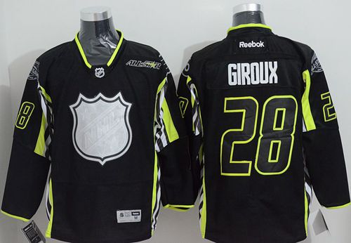 Philadelphia Flyers #28 Claude Giroux Black 2015 All Star Stitched NHL Jersey