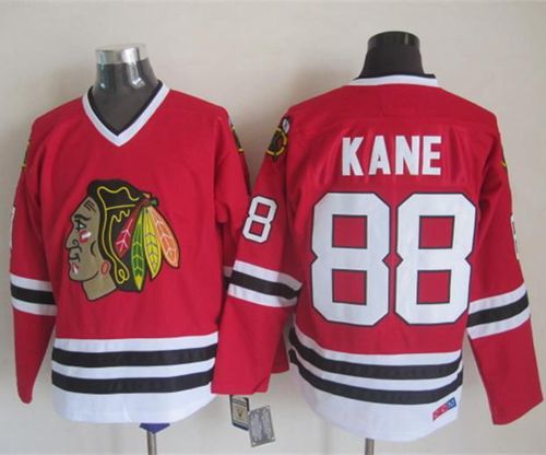 Chicago Blackhawks #88 Patrick Kane Red CCM Throwback Stitched NHL Jersey
