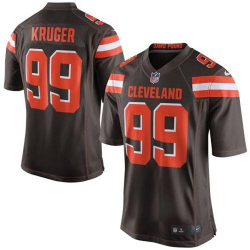 Nike Cleveland Browns #99 Paul Kruger Brown Stitched NFL Elite Jersey