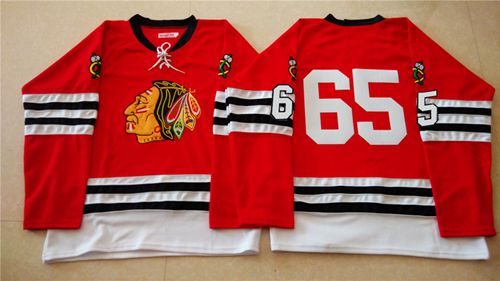Chicago Blackhawks #65 Andrew Shaw Red Mitchell And Ness 1960-61 Stitched NHL Jersey