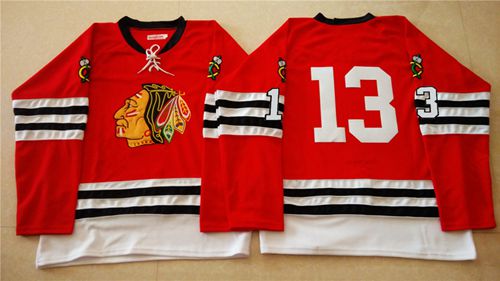 Chicago Blackhawks #13 Daniel Carcillo Red Mitchell And Ness 1960-61 Stitched NHL Jersey Chicago Blackhawks #13 Daniel Carcillo Red Mitchell And Ness 1960-61 Stitched NHL Jersey