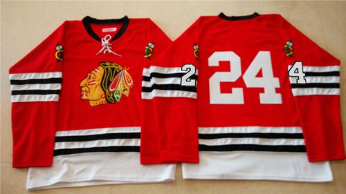 Chicago Blackhawks #24 Martin Havlat Red Mitchell And Ness 1960-61 Stitched NHL Jersey