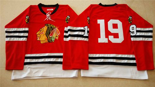 Chicago Blackhawks #19 Jonathan Toews Red Mitchell And Ness 1960-61 Stitched NHL Jersey
