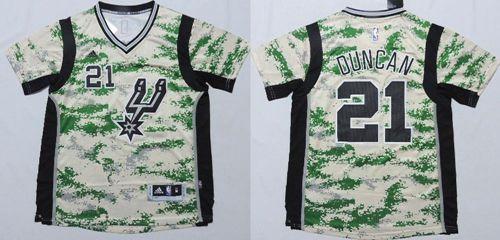 San Antonio Spurs #21 Tim Duncan Camo Pride Stitched NBA Jersey