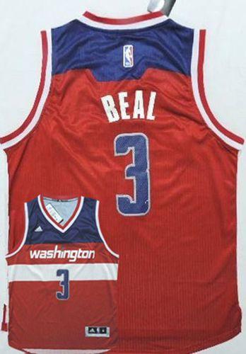 Washington Wizards #3 Bradley Beal Red Road Stitched NBA Jersey