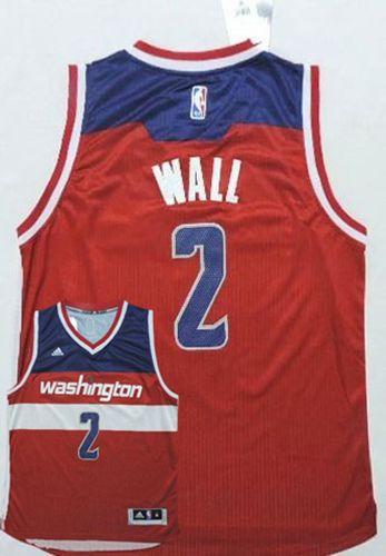 Washington Wizards #2 John Wall Red Road Stitched NBA Jersey