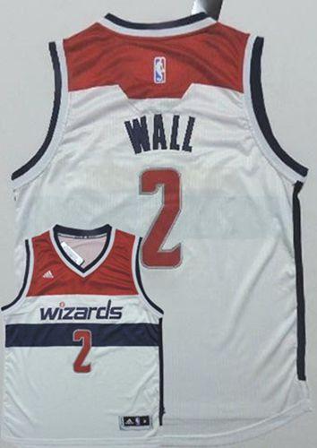 Washington Wizards #2 John Wall White Home Stitched NBA Jersey
