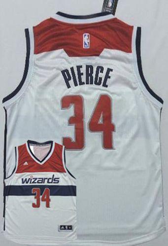 Washington Wizards #34 Paul Pierce White Home Stitched NBA Jersey