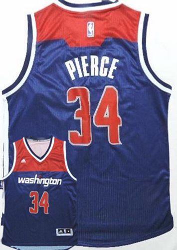 Washington Wizards #34 Paul Pierce Navy Blue Alternate Stitched NBA Jersey
