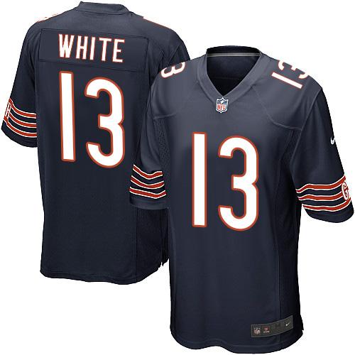 Youth Nike Chicago Bears #13 Kevin White Navy Blue Stitched NFL Jersey