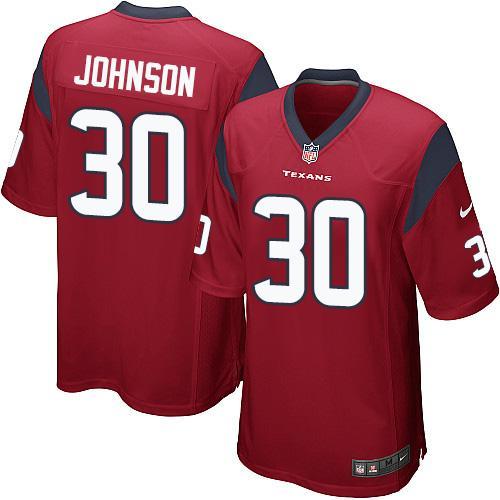 Youth Nike Houston Texans #30 Kevin Johnson Red Alternate Stitched NFL Jersey