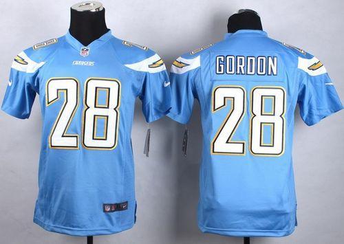 Youth Nike San Diego Chargers #28 Melvin Gordon Blue Stitched NFL Jersey