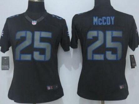 Women's Nike Buffalo Bills #25 LeSean McCoy Black Impact Stitched NFL Limited Jersey