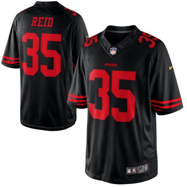 Nike San Francisco 49ers #35 Eric Reid Black Men's Stitched NFL Limited Jersey