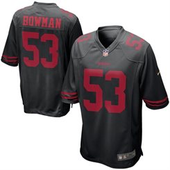 Men's San Francisco 49ers #53 NaVorro Bowman Nike Black Alternate Game Jersey