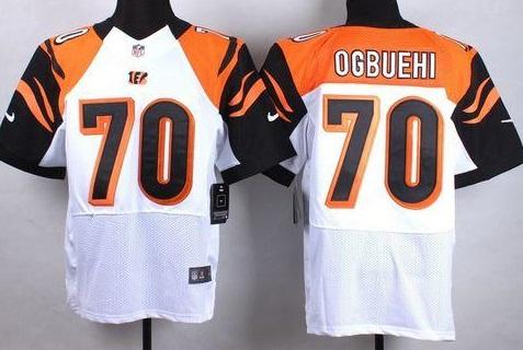 Nike Cincinnati Bengals #70 Cedric Ogbuehi White Men's Stitched NFL Elite Jersey