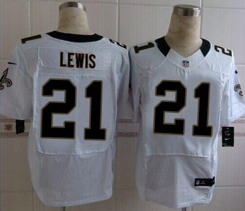 Nike New Orleans Saints #21 Keenan Lewis White Men's Stitched NFL Elite Jersey