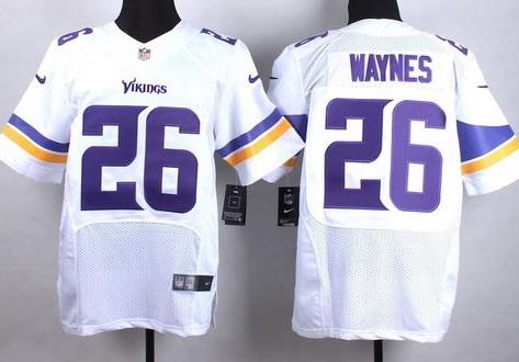 Nike Minnesota Vikings #26 Trae Waynes White Men's Stitched NFL Elite Jersey